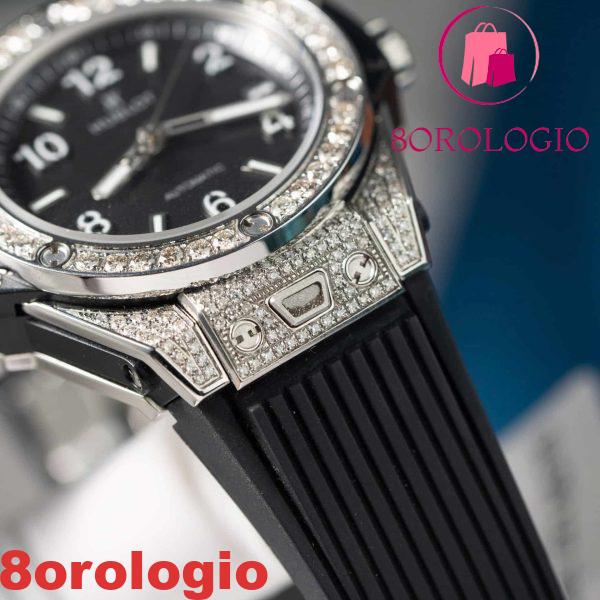 Hublot Big Bang One Click Steel Pavé Quadrante Nero Diamanti Naturali Migliore Replica 39mm Orologio - immagine 2