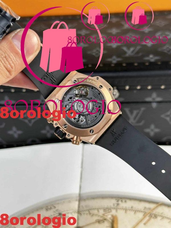 Hublot Big Bang Unico King Gold Ceramica Nera Migliore Replica 42mm Orologio - immagine 2
