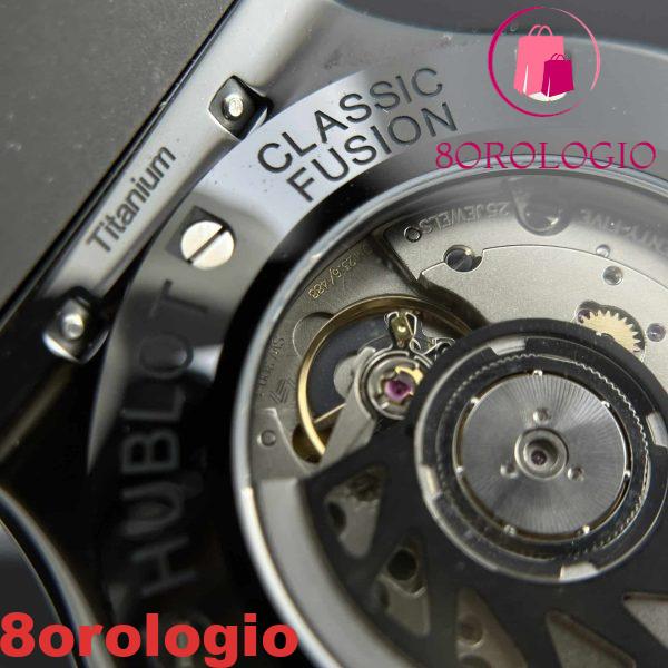 Hublot Classic Fusion Black Magic Quadrante in Carbonio Pelle Replica Super Clone 42mm Orologio - immagine 2