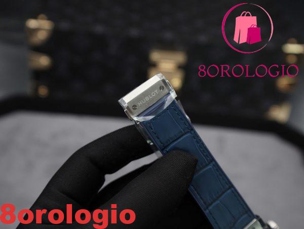 Hublot Classic Fusion Titanium Cinturino in Pelle Quadrante Blu Replica 1:1 42mm Orologio - immagine 2