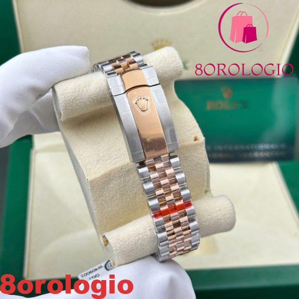 Replica Rolex Datejust 126331 Two Tone 10K Everose Gold Wrapped Chocolate Luminous Dial Jubilee Miglior Clone 41mm Orologio - immagine 2