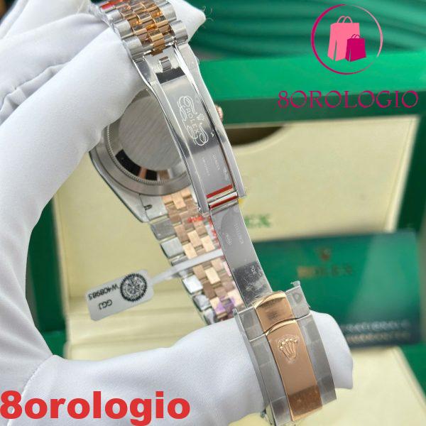 Replica Migliore Rolex Datejust 126331 Bicolore 10K Oro Everose Rivestito Quadrante Sundust Luminoso Jubilee 41mm Orologio - immagine 2