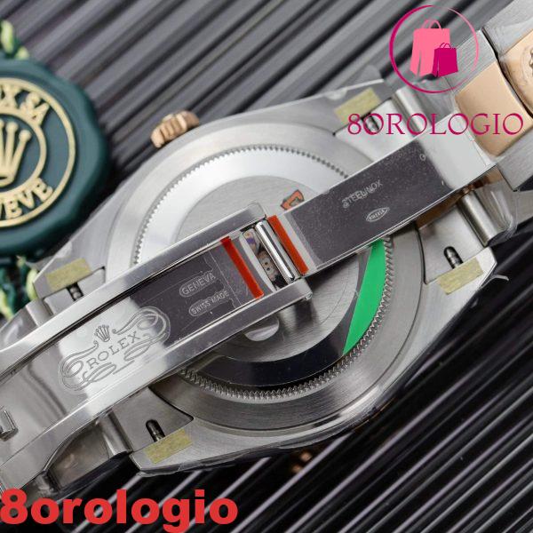 Rolex Datejust 126331 Two Tone Oro Rosa Quadrante Argento Oyster Replica Clean Factory 41mm Orologio - immagine 2