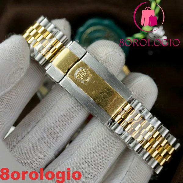 Rolex Datejust 126333 Due Toni Oro Giallo Quadrante Champagne con Diamanti Jubilee Miglior Replica Clean Factory 41mm Orologio - immagine 2