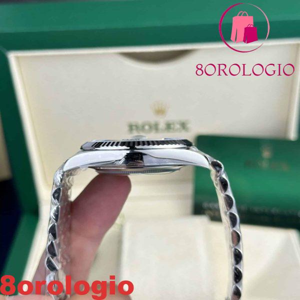 Replica migliore della fabbrica Clean Rolex Datejust 126334 quadrante nero diamanti Jubilee 41mm Orologio - immagine 2