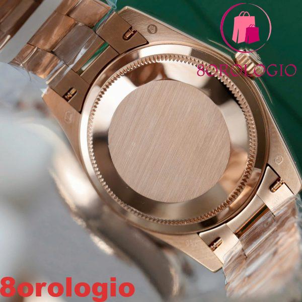 Replica migliore Rolex Datejust 278285RBR Quadrante con diamanti color cioccolato 18K Oro rosa con ghiera in moissanite 31mm Orologio - immagine 2