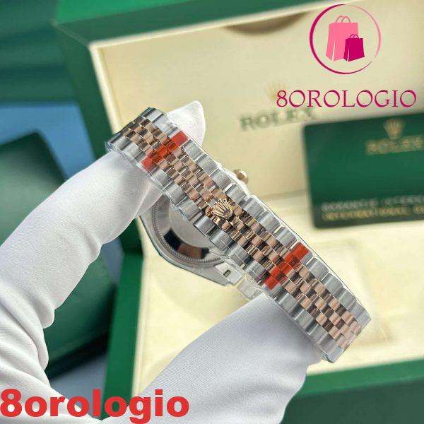Replica Rolex Datejust 278381RBR-0020 Bicolore Quadrante Viola Romani Ghiera Diamanti Jubilee 31mm Orologio - immagine 2