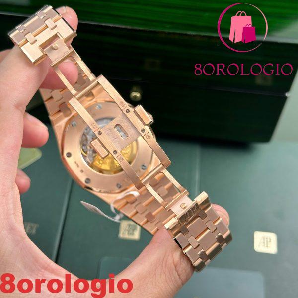 Audemars Piguet Royal Oak 15400OR Quadrante Nero Oro 18K Rivestito Migliore Replica Orologio ZF 41mm Orologio - immagine 2