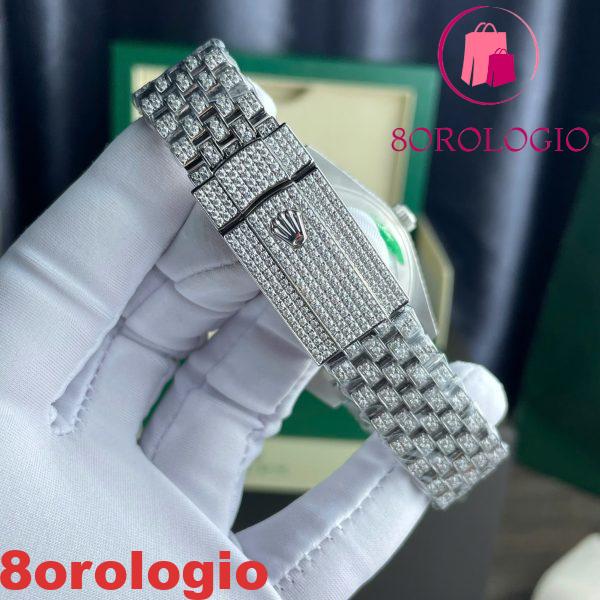 Replica Rolex Datejust 41 Iced Out Moissanite Rainbow Jubilee di Migliore Qualità 41mm Orologio - immagine 2