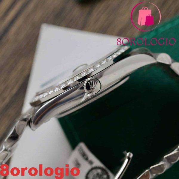 Rolex Datejust Personalizzato Moissanite su Quadrante e Lunetta Migliore Replica 41mm Orologio - immagine 2