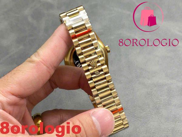 Rolex Day-Date 128238-0113 Oro Giallo Quadrante Bianco 158g 1:1 Migliore Replica QF 36mm Orologio - immagine 2
