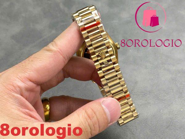 Rolex Day-Date 128238-0118 Oro Giallo Quadrante Verde Ombré Romano 158g Migliore Replica QF 36mm Orologio - immagine 2