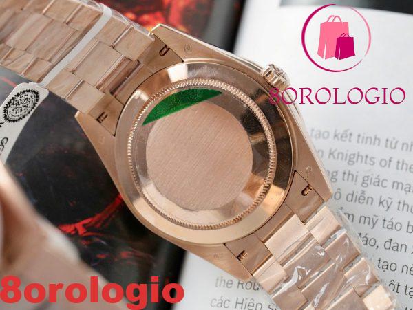 Rolex Day-Date 228235 Quadrante Pavé con Diamanti a Baguette Placcato in Oro 18K Lunetta Personalizzata con Moissanite a Baguette Migliore Replica 40mm Orologio - immagine 2