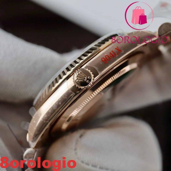Replica Rolex Day-Date 228235 Oro Rosa Einsenkiesel Quadrante Baguette 186g Migliore Replica Q Factory 40mm Orologio - immagine 2