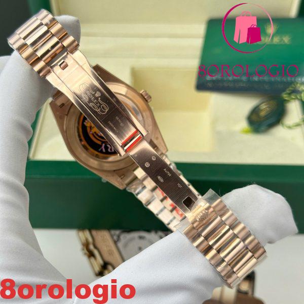 Rolex Day-Date 228235-0003 Quadrante Cioccolato con Diamanti Oro Rosa 186g Migliore Replica Q Factory 40mm Orologio - immagine 2