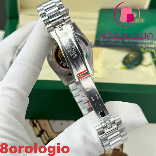 Replica Migliore Rolex Day-Date 228236-0006 Q Factory Quadrante Blu Ghiaccio con Baguette 188g 40mm Orologio - immagine 2