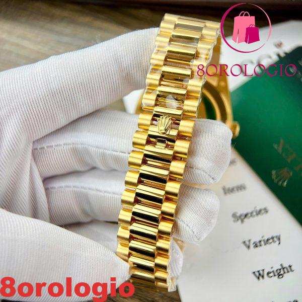 Rolex Day-Date 228238-0002 Quadrante Argento con Indici Romani Placcato in Oro 18K Miglior Replica V3 GMF 40mm Orologio - immagine 2