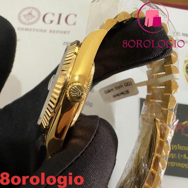 Rolex Day-Date 228238-0061 Quadrante Verde Romano Oro Giallo 18K Rivestito Miglior Replica V3 GMF 40mm Orologio - immagine 2
