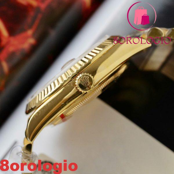 Rolex Day-Date 228238-0071 MOP Baguette Moissanite Indici Quadrante Rivestito in Oro Giallo 18K GMF V3 Migliore Replica 40mm Orologio - immagine 2