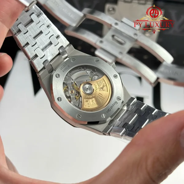 Audemars Piguet Royal Oak 15450ST Quadrante Bianco Bracciale in Acciaio Miglior Replica APS Factory 37mm Orologio - immagine 2