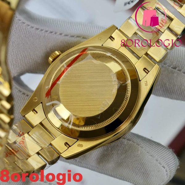Replica Rolex Day-Date 228348RBR Oro Giallo 18K Quadrante Nero con Diamanti Ghiera in Moissanite GMF V3 Super Clone 40mm Orologio - immagine 2