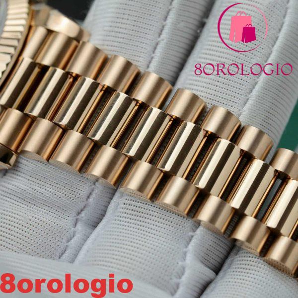 Rolex Day-Date 40 228235 Oro Rosa Custom Moissanite Quadrante Arcobaleno Miglior Replica Orologio - immagine 2