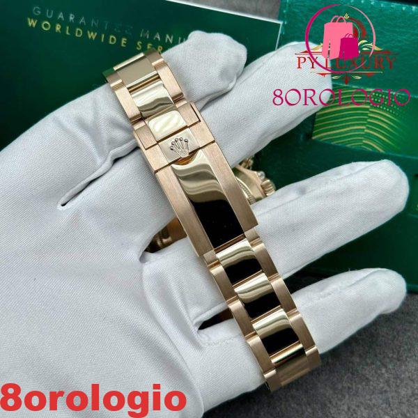 Rolex Daytona 116505 Diamanti Arcobaleno Quadrante Pavé Oro Rosa 18K Pietre Preziose Naturali 40 mm Replica Orologio - immagine 2