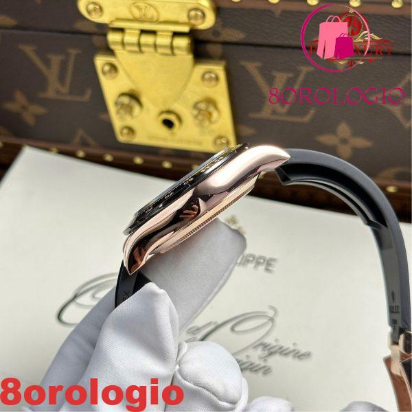 Rolex Daytona 116515LN Quadrante Nero Oro Rosa 18K Wrapped Oysterflex 1:1 Migliore Replica 40mm Orologio - immagine 2