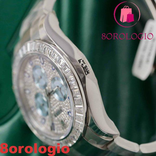 Rolex Daytona 116576TBR Custom Made Moissanite Diamond Oyster Bracelet Migliore Replica 40mm Orologio - immagine 2