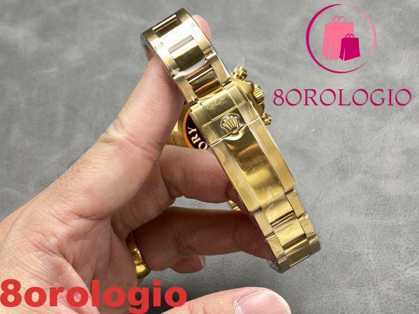 Rolex Daytona 126508-0002 Oro Giallo Quadrante Nero e Colore Champagne 180g Replica di Alta Qualità QF 40mm Orologio - immagine 2