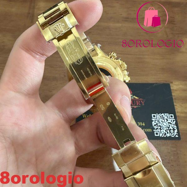 Rolex Daytona John Mayer 116508 Oro Giallo Quadrante Verde Peso 175g Migliore Replica QF 40mm Orologio - immagine 2