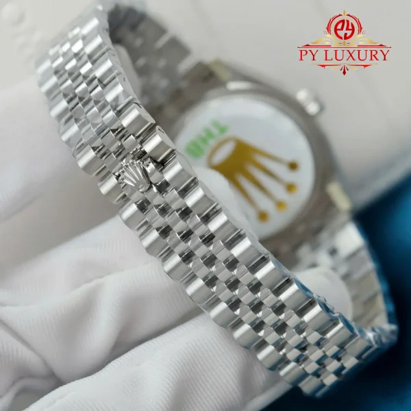 Replica Rolex Datejust 278274 Quadrante Motivo Floreale Blu Bracciale Jubilee 1:1 Migliore THB 31mm Orologio - immagine 2