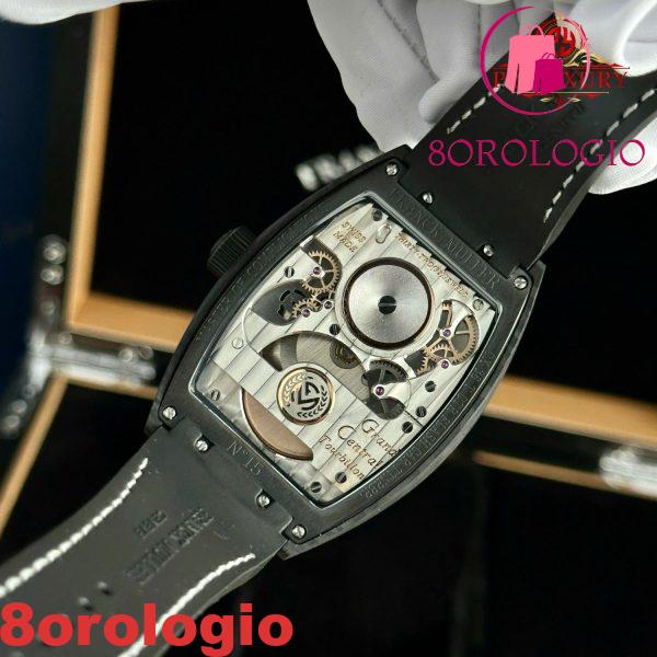 Franck Muller Grand Central Tourbillon Black Carbon Quadrante Arabo Replica Migliore 44mm Orologio - immagine 2