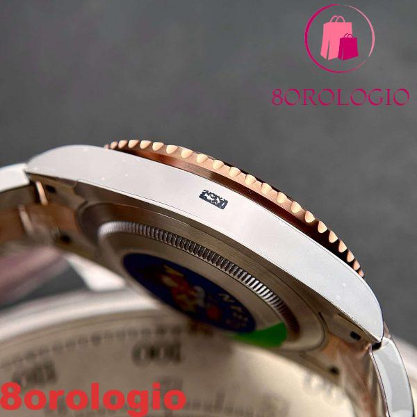 Rolex GMT-Master II Root Beer Two Tone Quadrante Nero Replica Super Clone Clean Factory 40mm Orologio - immagine 2