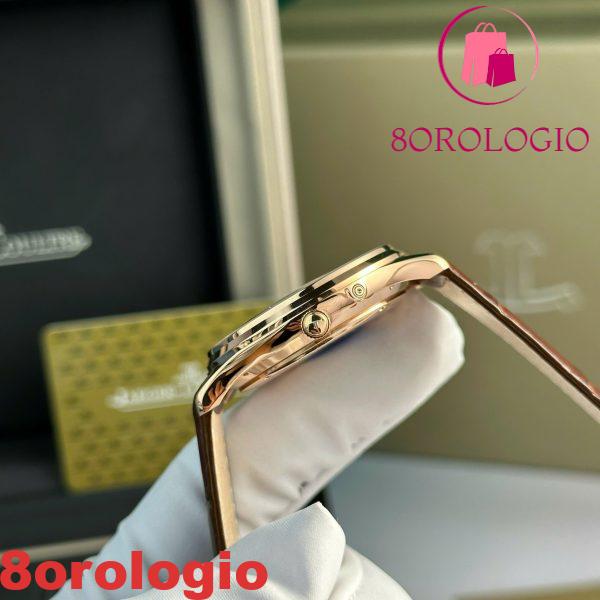 Jaeger-LeCoultre Master Ultra Thin Reserve De Marche Oro Rosa Quadrante Champagne Cinturino in Pelle Miglior Replica ZF 39mm Orologio - immagine 2