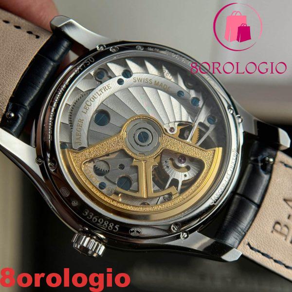 Jaeger-LeCoultre Master Ultra Thin Tourbillon Quadrante Blu Pelle Migliore Replica APSF 40mm Orologio - immagine 2