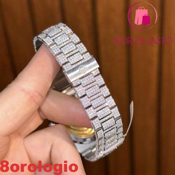 Patek Philippe Nautilus 5711 Iced Out Moissanite Replica di Migliore Qualità 40mm Orologio - immagine 2
