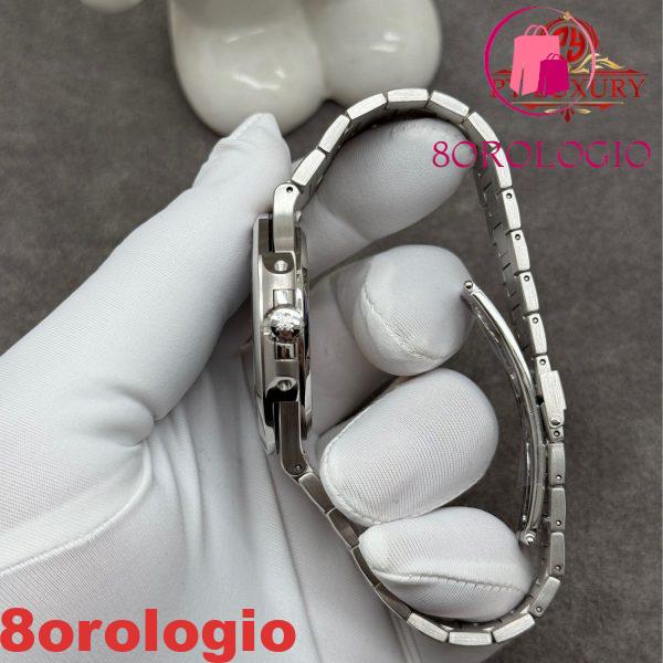 Replica Patek Philippe Nautilus 5711/111P-001 Zaffiro Blu Personalizzato 1:1 Platino Reale 40mm Orologio - immagine 10