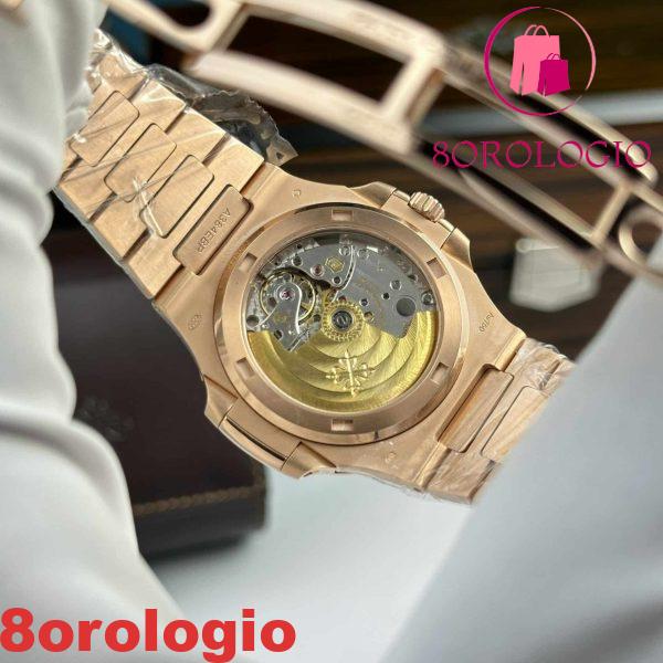 Replica Patek Philippe Nautilus 5711/1R Oro 18K Quadrante Marrone Versione Modificata Completa Super Clone 40mm Orologio - immagine 10