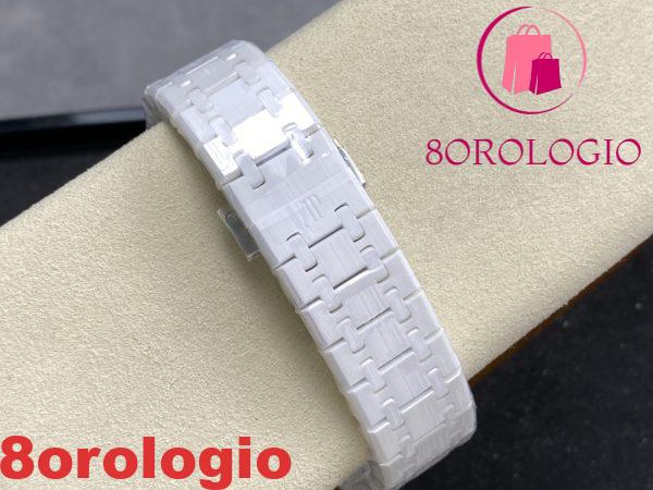 Audemars Piguet Royal Oak 15500 White Ceramic White Dial replica 1:1 Super Clone APSF 41mm Orologio - immagine 2
