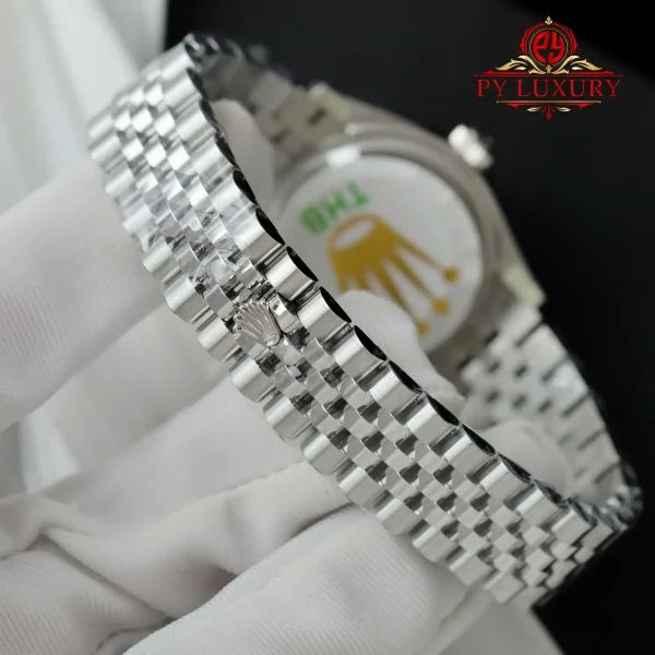 Replica migliore Rolex Datejust 278384RBR Quadrante Nero Romano Lunetta con Diamanti Bracciale Jubilee THB 31mm Orologio - immagine 2