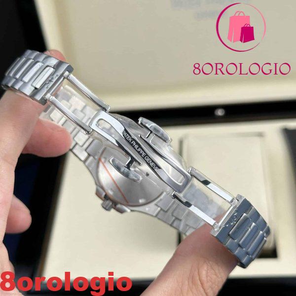 Patek Philippe Nautilus 7010 Quadrante Argento Donna Svizzero al Quarzo Migliore Replica 32mm Orologio - immagine 2
