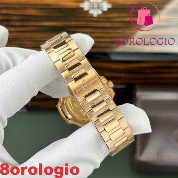 Patek Philippe Nautilus 7118/1R-001 Oro Rosa Quadrante Bianco Replica Migliore 3KF 35.2mm Orologio - immagine 10