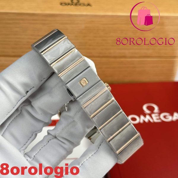 Omega Constellation Co-Axial Due Tono Oro Rosa Quadrante Marrone Replica Migliore 38mm Orologio - immagine 2