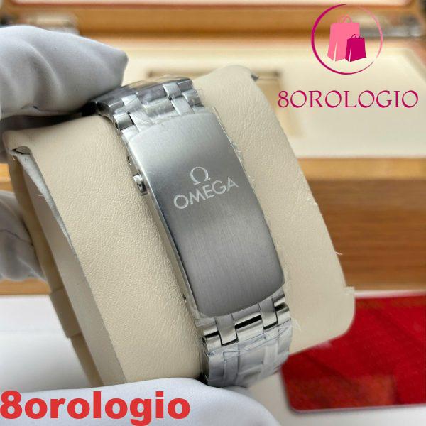 Omega Seamaster Diver 300M Tokyo 2020 Quadrante Bianco Replica con Ghiera in Ceramica Blu Clone 42mm Orologio - immagine 2