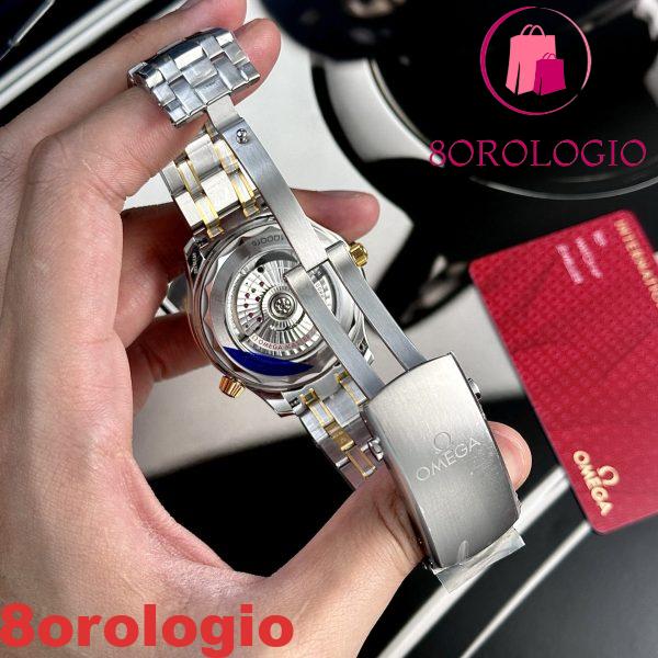 Omega Seamaster Diver 300M Two Tone Yellow Gold Black Dial Replica Super Clone 42mm Orologio - immagine 2