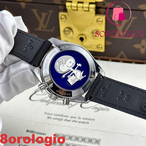 Omega Speedmaster Apollo 13 Silver Snoopy Award Quadrante Bianco Cinturino in Tessuto Replica 42mm Orologio - immagine 2