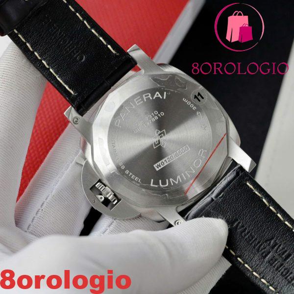 Panerai Luminor Marina Acciaio Quadrante Nero PAM1312 Pelle Miglior Replica VSF 44mm Orologio - immagine 2