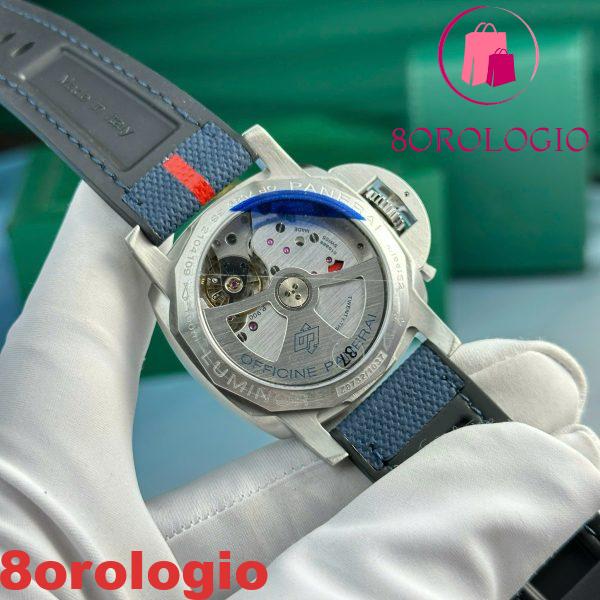 Panerai Luminor Quaranta BiTempo Luna Rossa PAM01404 Quadrante Blu Cinturino in Gomma Miglior Replica VSF 40mm Orologio - immagine 2