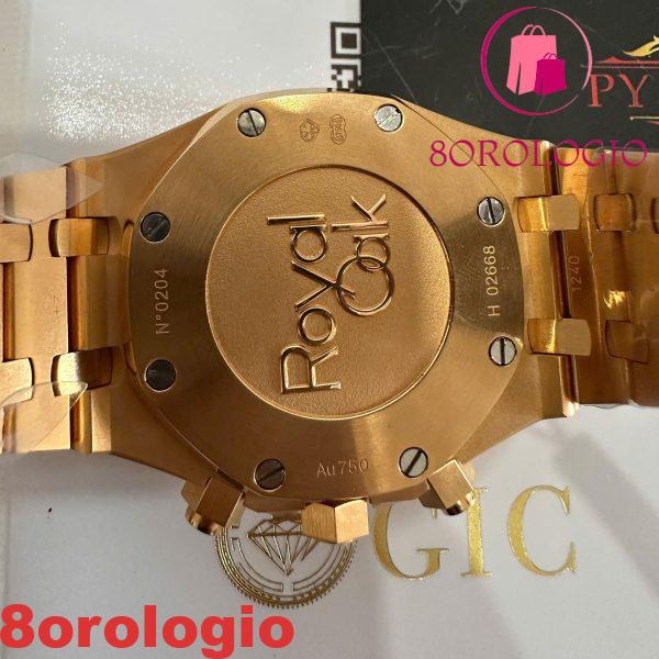 Audemars Piguet Royal Oak 26331OR Replica Cronografo Quadrante Marrone Placcato Oro 18K 41mm Orologio - immagine 2